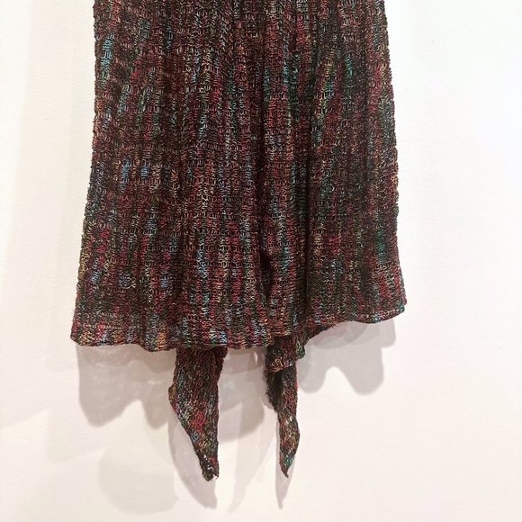 NWOT, Demanding, Multi-Color Knit Long Cardigan Vest, Size Small - Picture 9 of 13